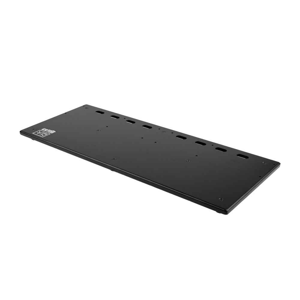 Front left angle of Vertex By Gator Tour Elite 31" x 13" Pedalboard.