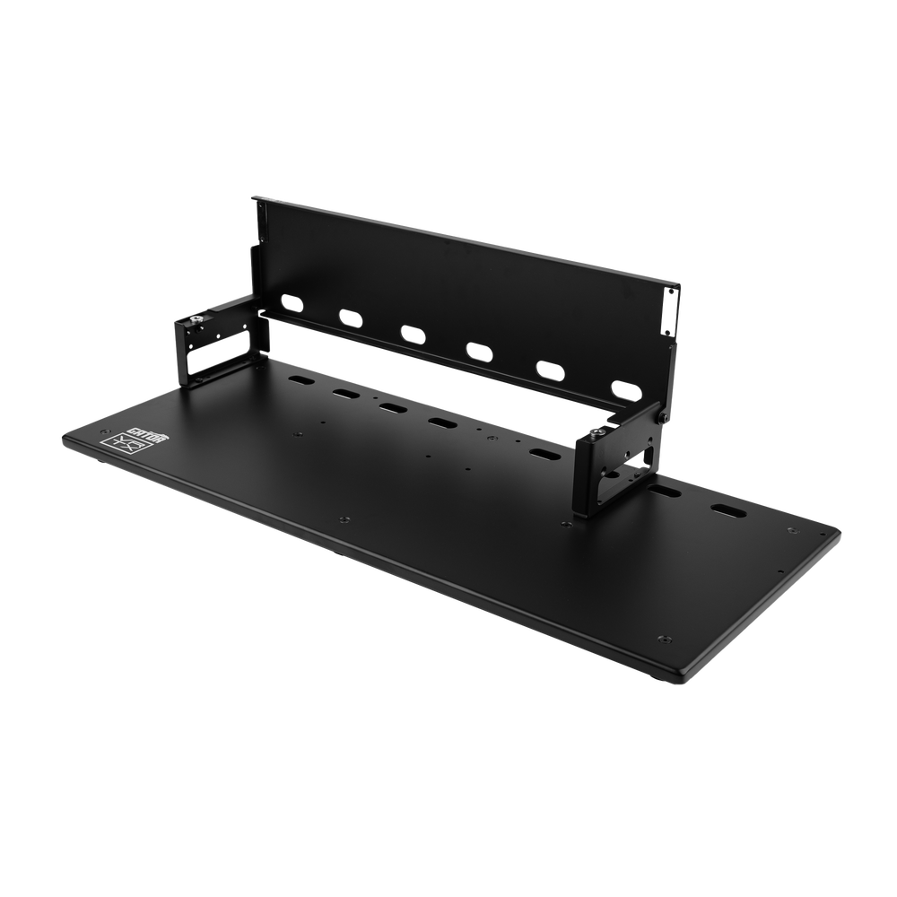 Vertex By Gator Tour Elite 31" x 13" Pedalboard & Riser with it opened.