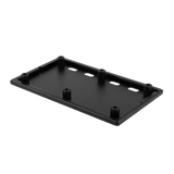 Vertex By Gator Travel Lite 17 x 10 Pedalboard flipped on its back.