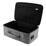Opened bag for Vertex By Gator Travel Lite 17" x 10" Pedalboard and Riser.