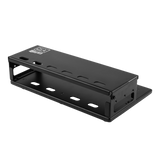 Back right angle of Vertex By Gator Travel Lite 17" x 10" Pedalboard and Riser.