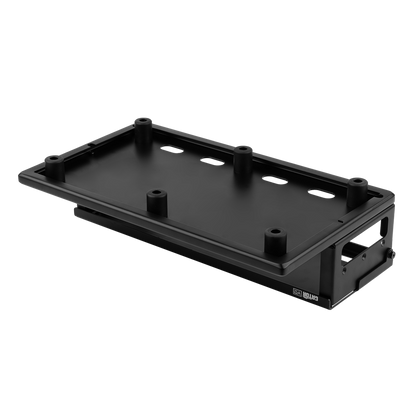 Vertex By Gator Travel Lite 17" x 10" Pedalboard and Riser upside down.