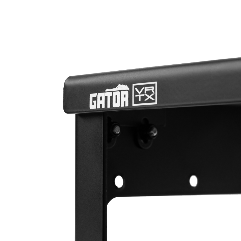 Side logo of Vertex By Gator Travel Lite 17" x 10" Pedalboard and Riser.