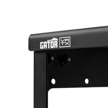 Side logo of Vertex By Gator Travel Lite 17" x 10" Pedalboard and Riser.