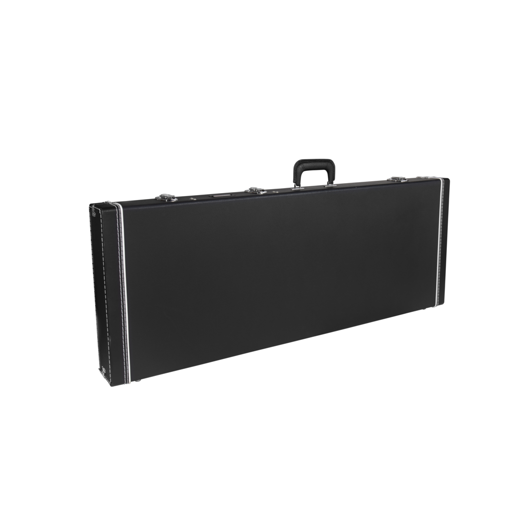 Front of Gator Deluxe Wood Case for Explorer.