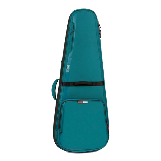 Front of Gator G-ICON 335 Guitar Bag Blue.