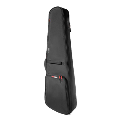 Front right angle of Gator ICON Series Bag for Electric Guitars Black.