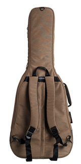 Back of Gator Transit Series Acoustic Guitar Bag Tan.