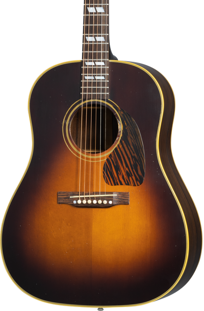 Front of Gibson 1942 Banner Southern Jumbo Light Aged Vintage Sunburst.