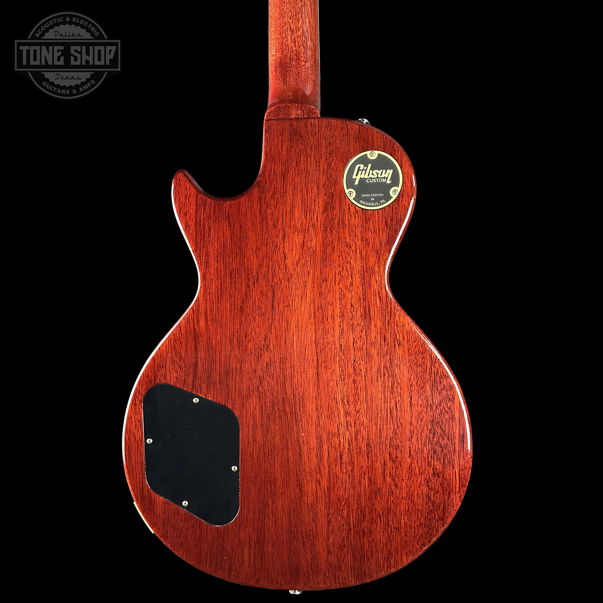 Back of Gibson Custom 1959 Les Paul Sunrise Tea Burst Ultra Light Aged 933934 body.