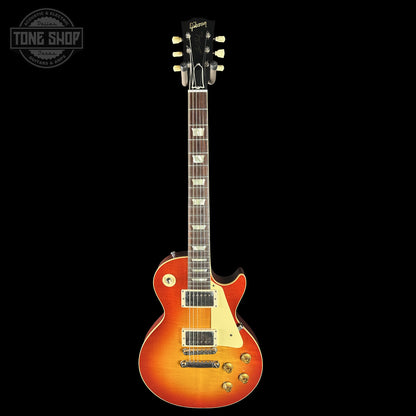 Full frontal of Gibson Custom 1959 Les Paul Sunrise Tea Burst Ultra Light Aged 933934.