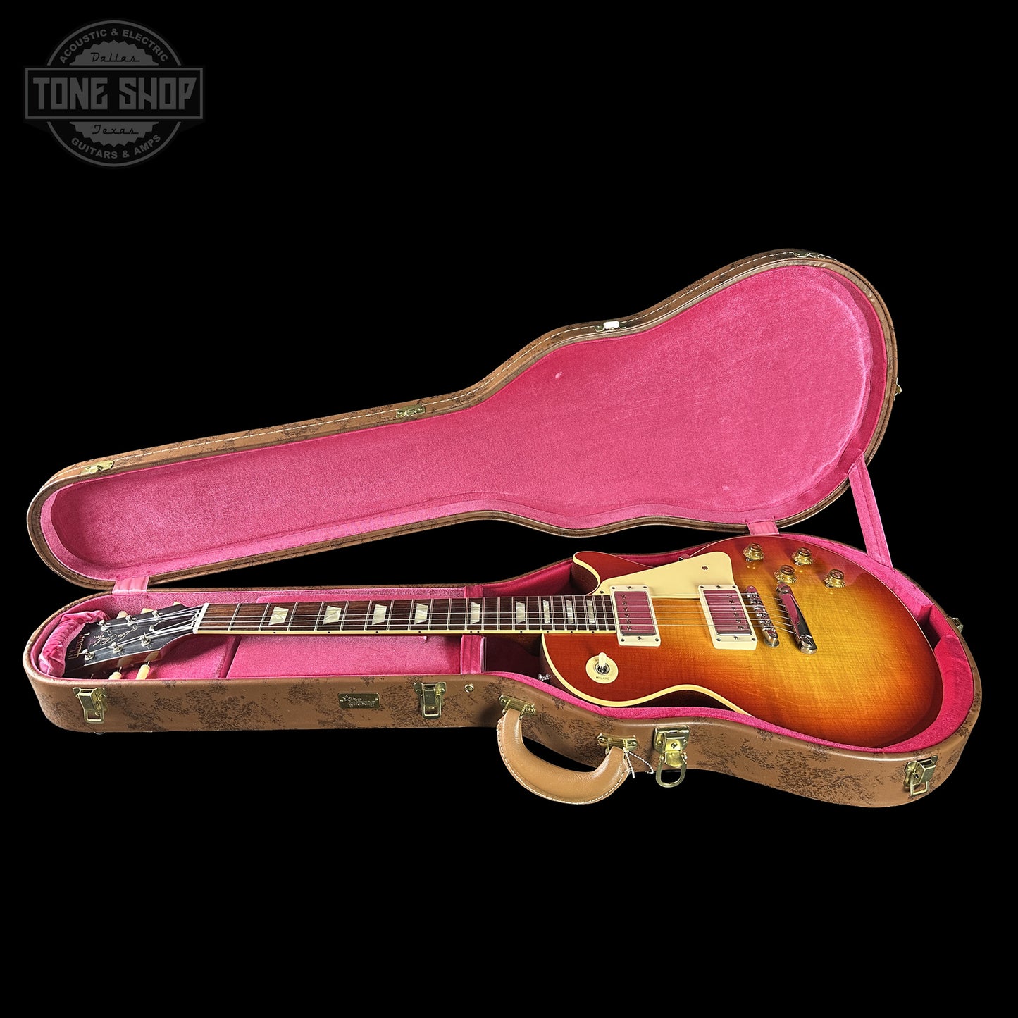 Gibson Custom 1959 Les Paul Sunrise Tea Burst Ultra Light Aged 933934 in case.