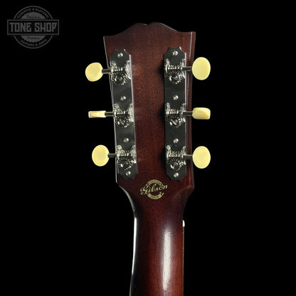 Back of Gibson Custom Dealer Select 1942 J-45 Historic Sinker Mahogany 23205028 headstock.