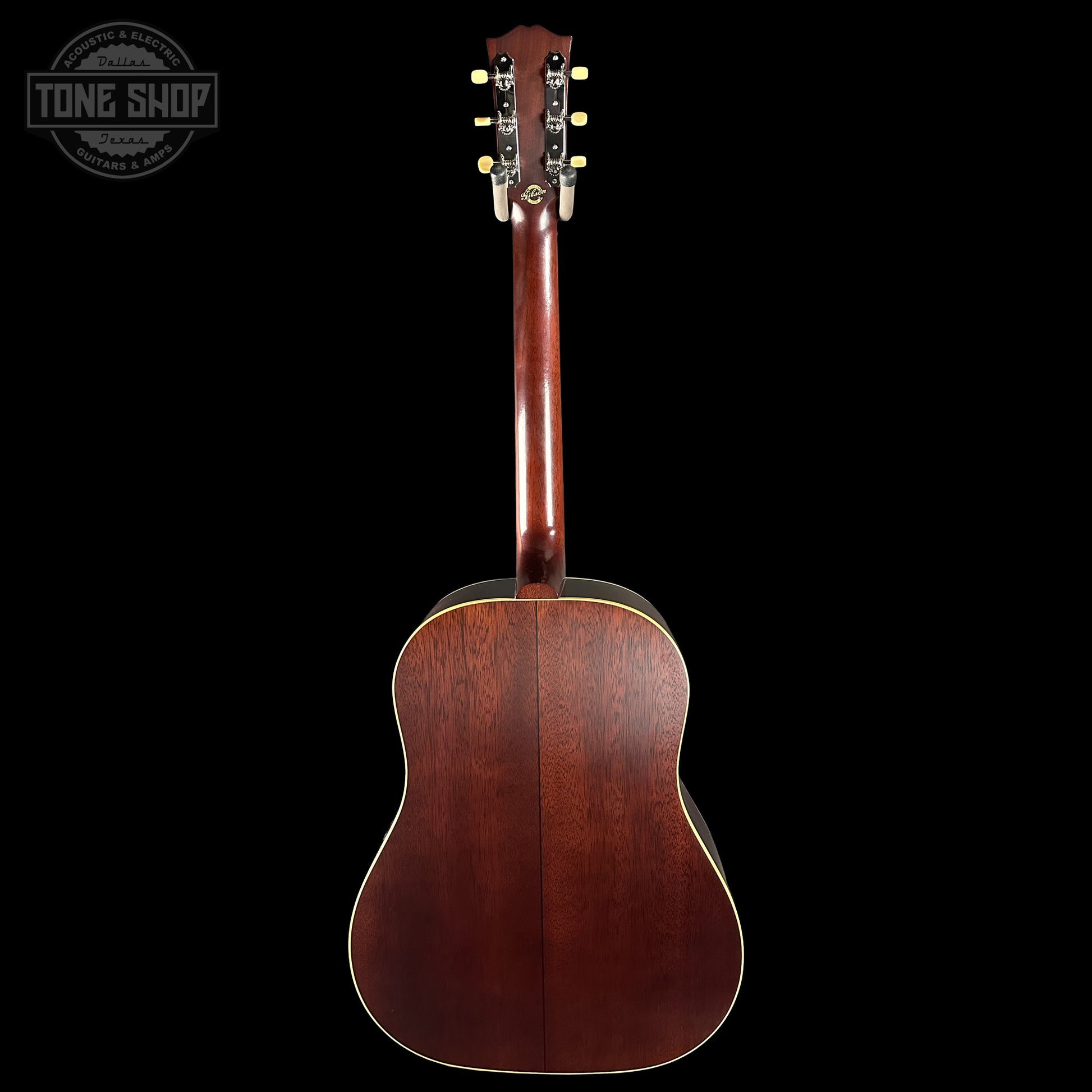 Back of Gibson Custom Dealer Select 1942 J-45 Historic Sinker Mahogany 23205029.
