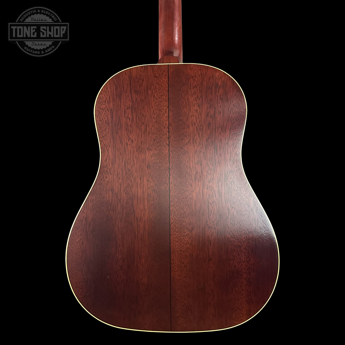 Back of Gibson Custom Dealer Select 1942 J-45 Historic Sinker Mahogany 23205029 body.