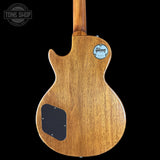 Back of Gibson Custom Dealer Select 1956 Les Paul Chambered Double Gold Bigsby Ultra Light Aged 65400.