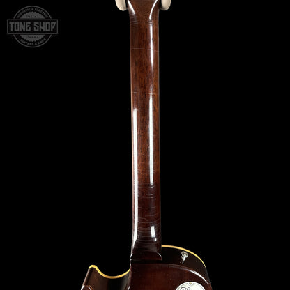 Back of Gibson Custom Dealer Select 1956 Les Paul Chambered Goldtop Aged 64545 neck.