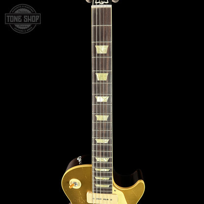 Neck of Gibson Custom Dealer Select 1956 Les Paul Chambered Goldtop Aged 64545.