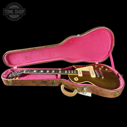 Gibson Custom Dealer Select 1956 Les Paul Chambered Goldtop Aged 64566 in case.