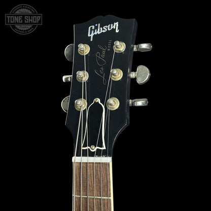 Headstock of Gibson Custom Dealer Select 1958 Les Paul Chambered Candy Apple Blue VOS 84867.