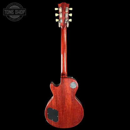Back of Gibson Custom Dealer Select 1958 Les Paul Chambered Factory Burst VOS 84815.