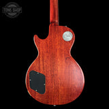 Back of Gibson Custom Dealer Select 1958 Les Paul Chambered Factory Burst VOS 84815 body.