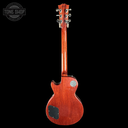 Back of Gibson Custom Dealer Select 1958 Les Paul Chambered Lemon Burst Light Aged 841284.