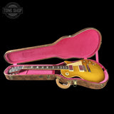 Gibson Custom Dealer Select 1958 Les Paul Chambered Lemon Burst Light Aged 841284 in case.