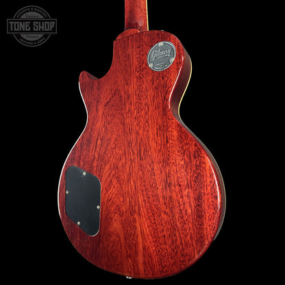 Back right angle of Gibson Custom Dealer Select 1958 Les Paul Chambered Slow Iced Tea Fade VOS 84979 body.