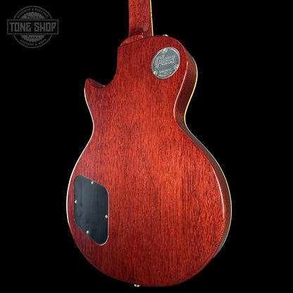 Back right angle of Gibson Custom Dealer Select 1959 Les Paul Chambered Lemon Burst Ultra Light Aged 943677.