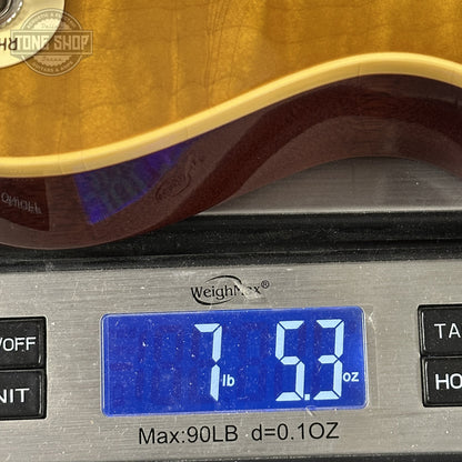 Weight of Gibson Custom Dealer Select 1959 Les Paul Chambered Lemon Burst Ultra Light Aged 943677.