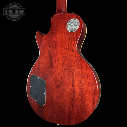 Back right angle of Gibson Custom Dealer Select 1959 Les Paul Chambered Slow Iced Tea Fade Ultra Light Aged 943218 body.