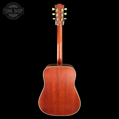 Back of Gibson Custom Dealer Select 1960 Hummingbird Reissue Sinker Heritage Cherry Sunburst 23175191.