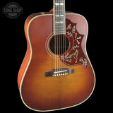 Front right angle of Gibson Custom Dealer Select 1960 Hummingbird Reissue Sinker Heritage Cherry Sunburst 23175197.