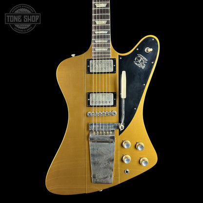 Front of Gibson Custom Dealer Select 1963 Firebird V Double Gold Ultra Light Aged 407683.