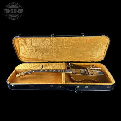 Gibson Custom Dealer Select 1963 Firebird V Double Gold Ultra Light Aged 407683 in case.