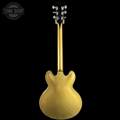 Back of Gibson Custom Dealer Select 1964 ES-335 Double Gold w/Black Stinger Ultra Light Aged.