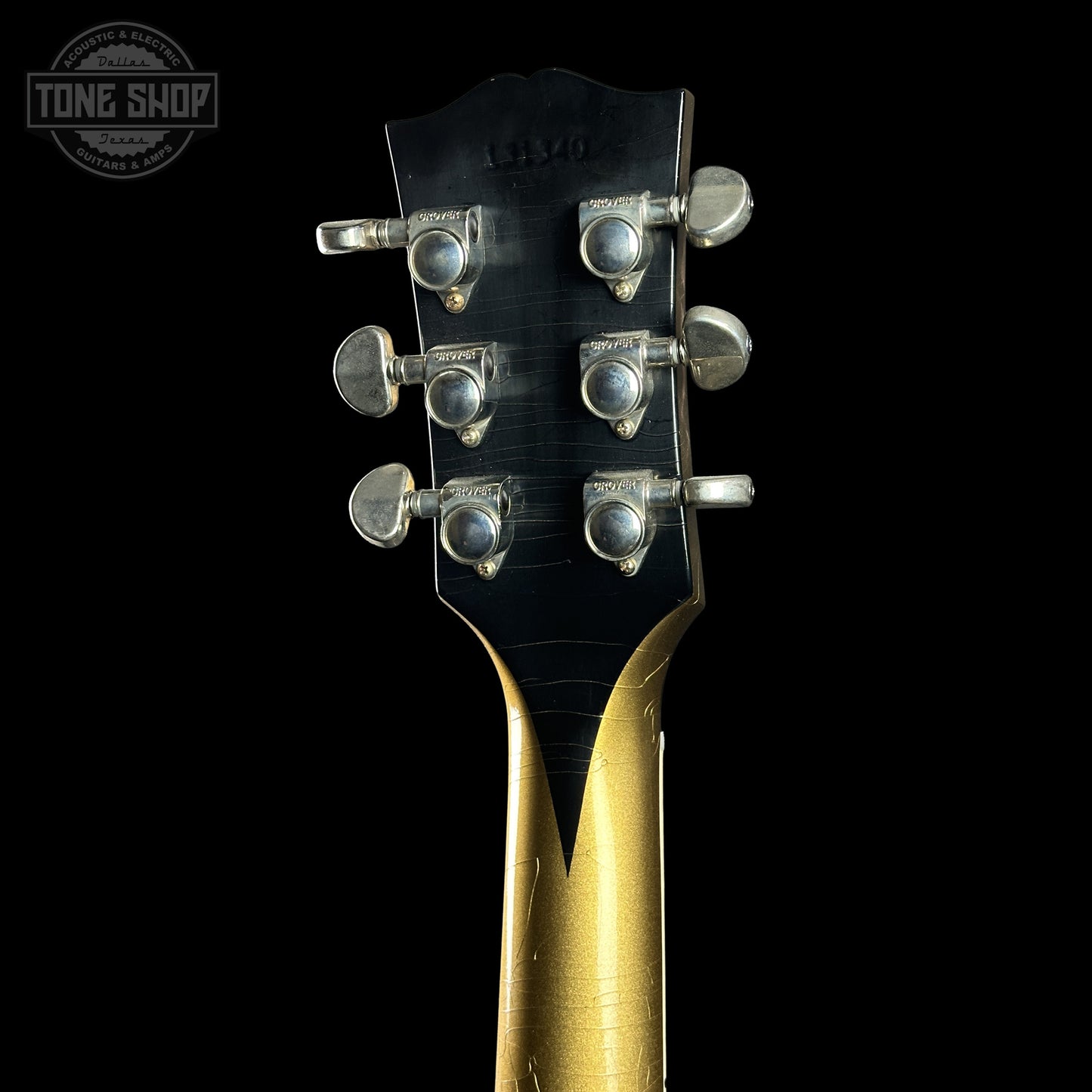 Back of Gibson Custom Dealer Select 1964 ES-335 Double Gold w/Black Stinger Ultra Light Aged 131340.