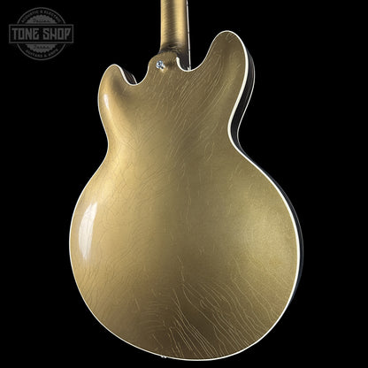 Back right angle of Gibson Custom Dealer Select 1964 ES-335 Double Gold w/Black Stinger Ultra Light Aged 131340.