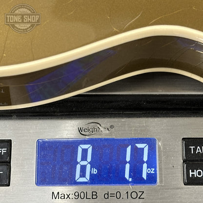 Weight of Gibson Custom Dealer Select 1964 ES-335 Double Gold w/Black Stinger Ultra Light Aged 131340.