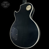 Back right angle of Gibson Custom Dealer Select Les Paul Custom Ebony Ultra Light Aged CS502595.