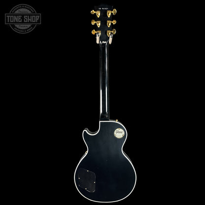 Back of Gibson Custom Dealer Select Les Paul Custom Ebony Ultra Light Aged CS502621.