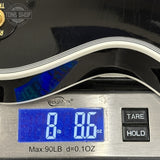 Weight of Gibson Custom Dealer Select Les Paul Custom Ebony Ultra Light Aged CS502621.