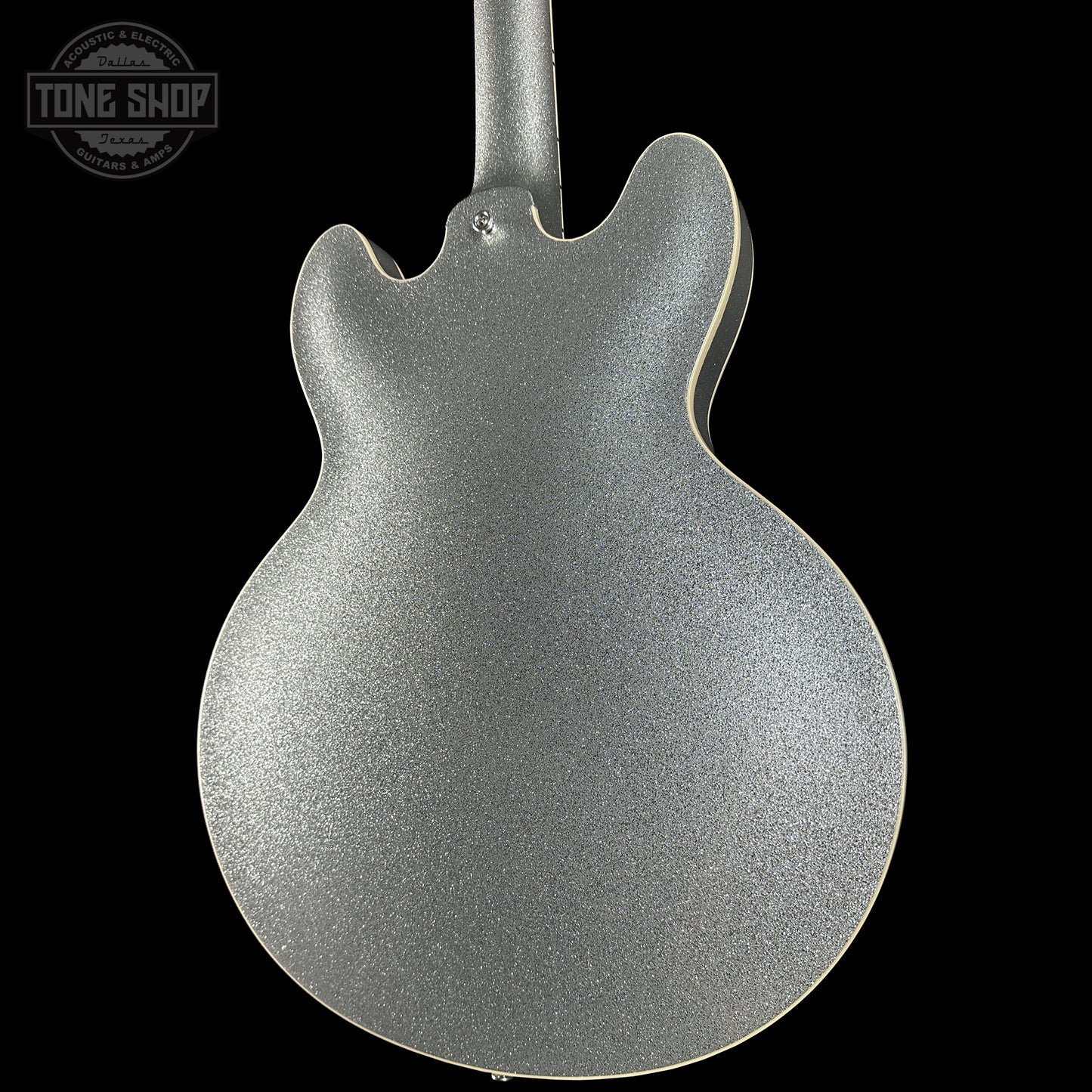 Back left angle of Gibson Custom Shop Dealer Select 1964 ES-335 Patriot Sparkle 140413 body.