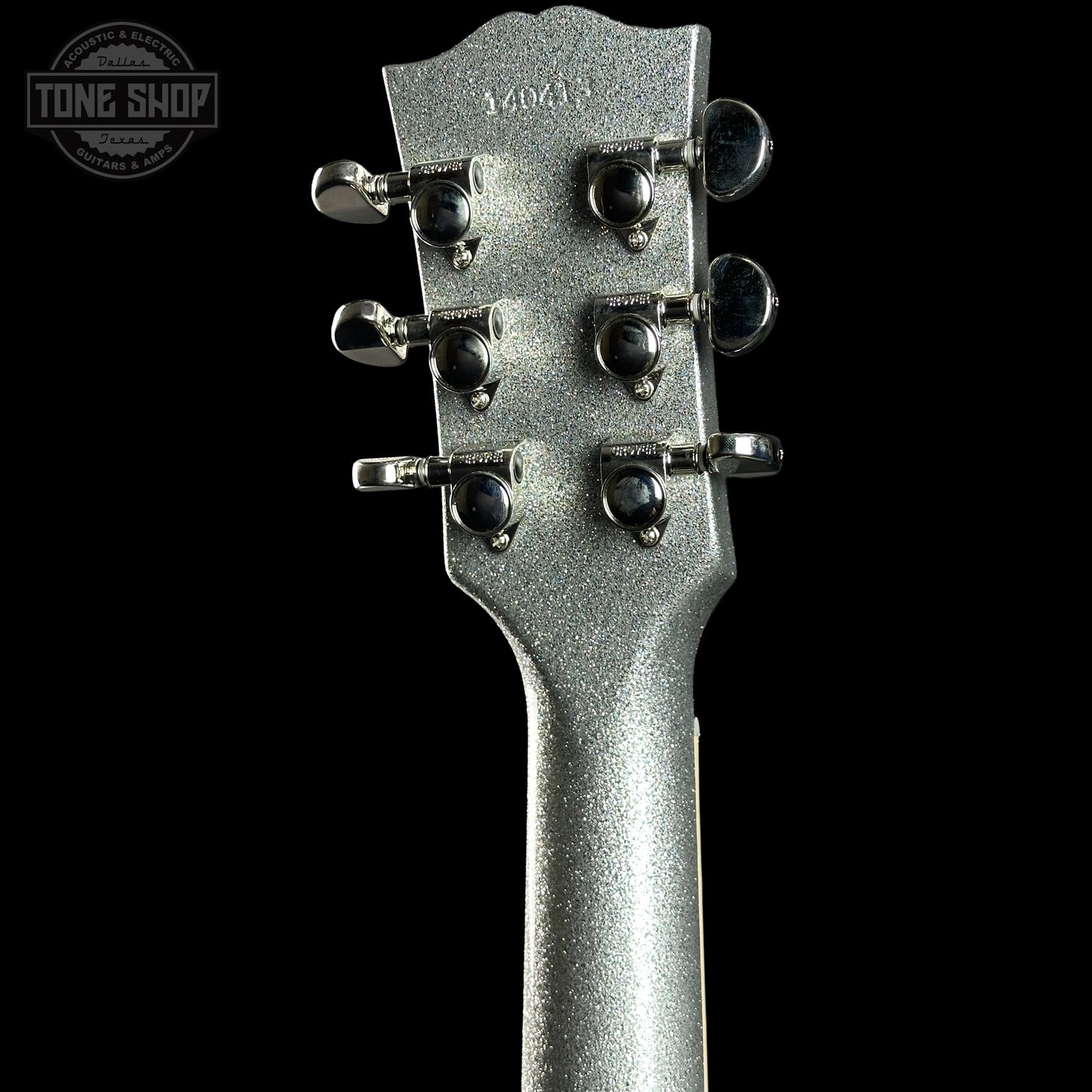 Back of Gibson Custom Shop Dealer Select 1964 ES-335 Patriot Sparkle 140413 headstock.