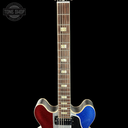 Neck of Gibson Custom Shop Dealer Select 1964 ES-335 Patriot Sparkle 140413.