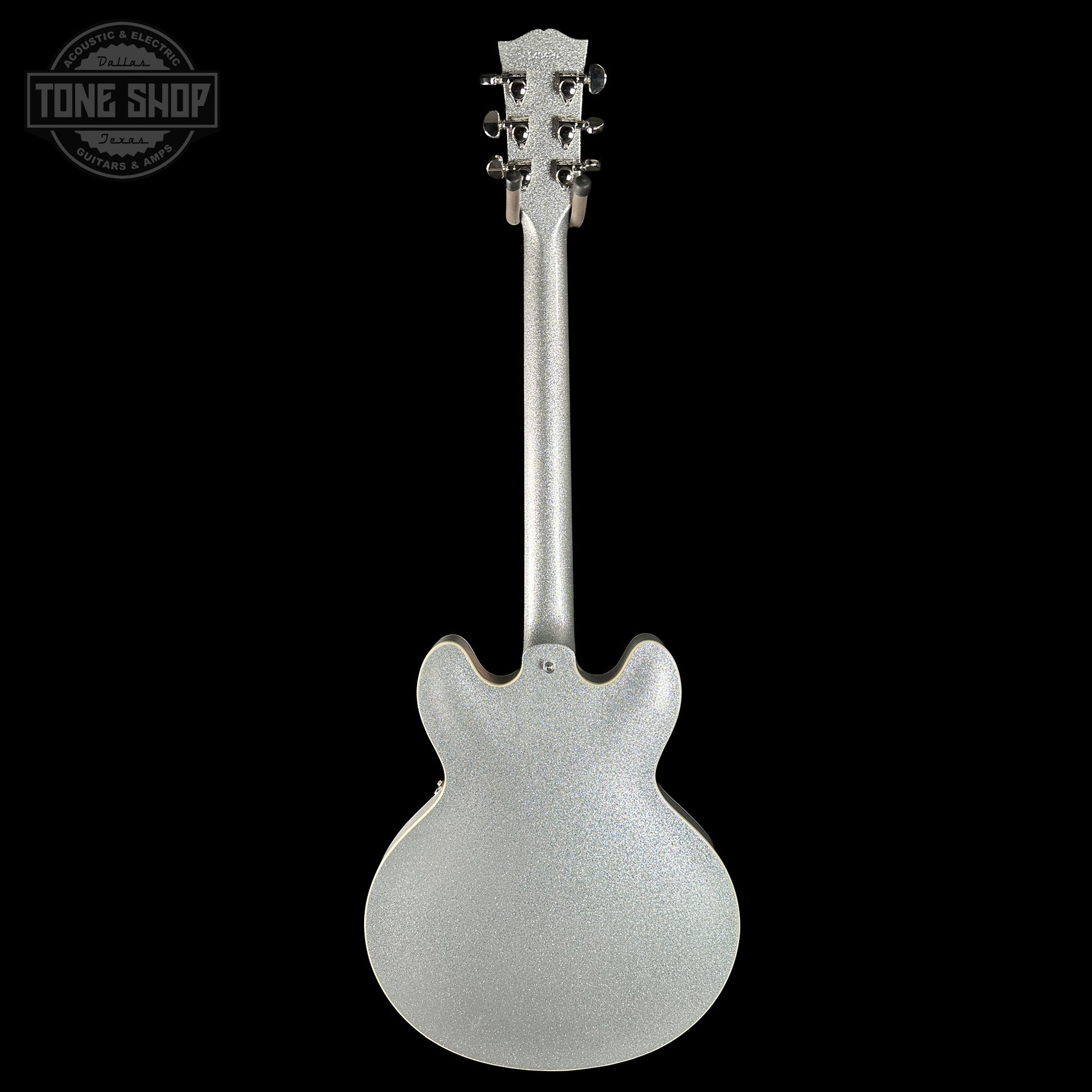 Back of Gibson Custom Shop Dealer Select 1964 ES-335 Patriot Sparkle 140420.