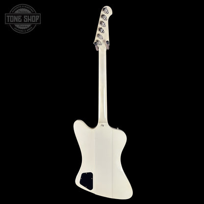 Back of Gibson Custom Shop Dealer's Choice 1963 Firebird V Polaris White Hums Maestro Ultra Light Murphy Lab  Aged 501953.