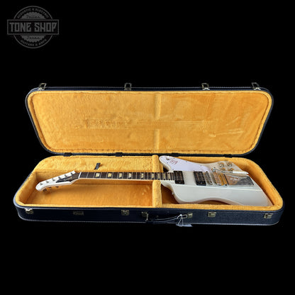 Gibson Custom Shop Dealer's Choice 1963 Firebird V Polaris White Hums Maestro Ultra Light Murphy Lab  Aged 501953 in case.