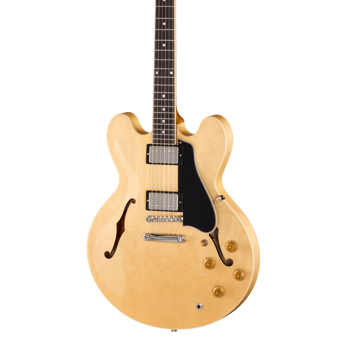 Front of Gibson ES-335 50s Vintage Natural.